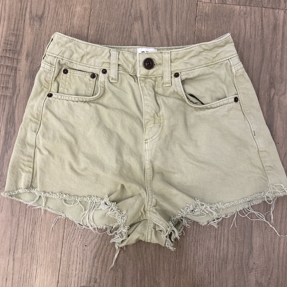 BDG Sage Green Mom Jean Shorts